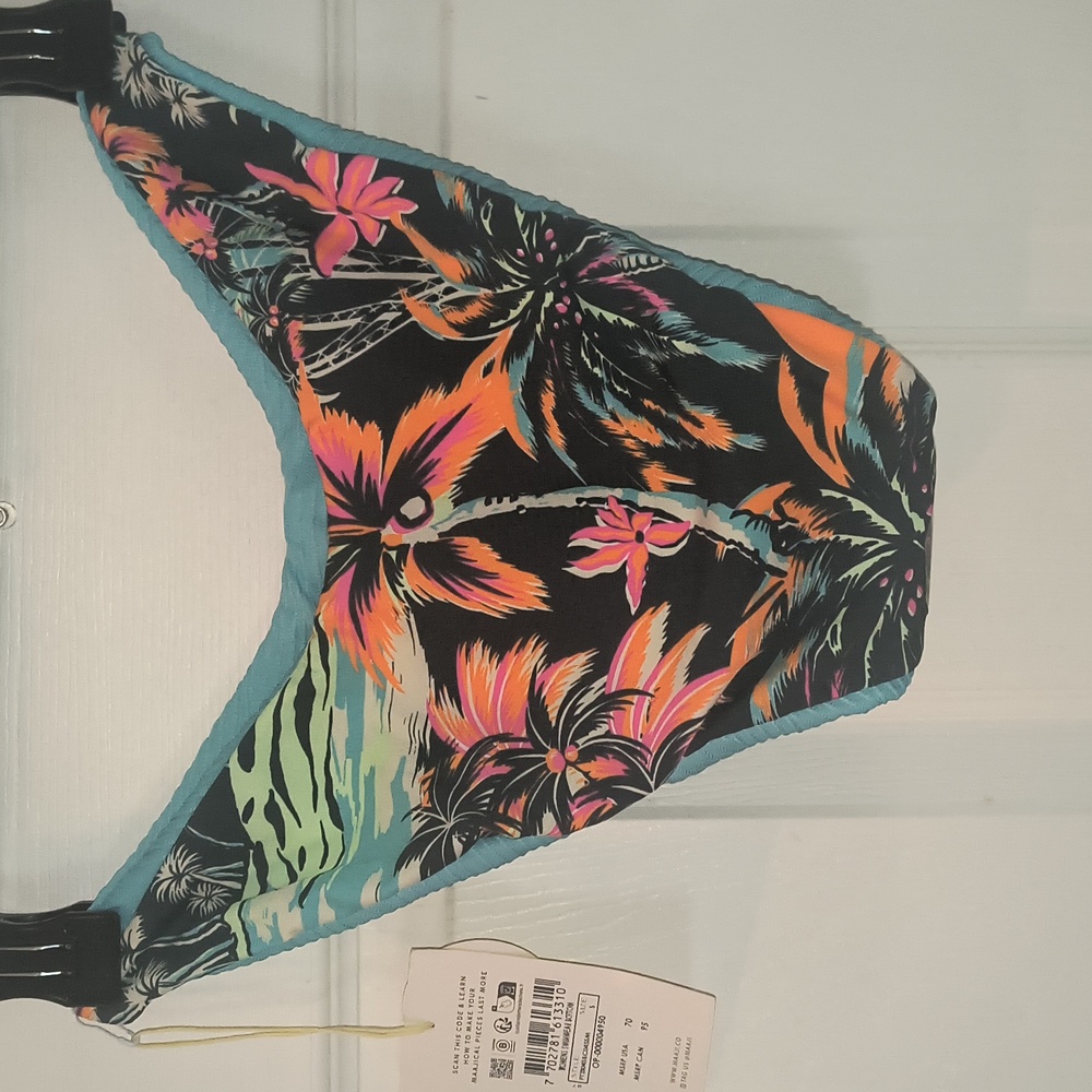 Maaji Sea Blue Splendour Reversible Bikini Bottom Size S NWT - Picture 6 of 7